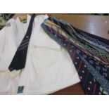 An Arawaza Emerald martial arts gents white coloured tunic and trousers, size XL together with mixed