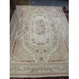 A Chinese Aubusson carpet 176cm x 245cm