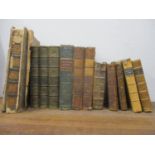 Twelve antiquarian leather-bound books - The Lay of the Last Minstrel, Motley's Dutch Republic,