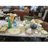A mixed lot of ceramics and glass to include a Melba china part tea set