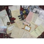 Royal Army Education Corps, 5th Royal Inniskilling Dragoon Guards ephemera, cloth badges and tag