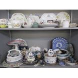 A quantity of 20th century china, an Aynsley Cottage Garden bone china part tea and coffee