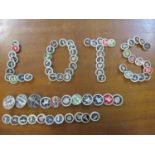 Mixed 1940s Artid buttons to include Lily, elephant and signs of the Zodiac