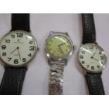 A Cortebert military watch (strap A/F) together with his and hers Crane & Viceroy wrist watches,