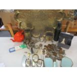 Mixed silver-plate and metalware and other household items circa 1950's-1970's to include mid 20th