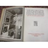 Books: A 1909 The Decoration and Furniture of English Mansions during the 17th and 18th Centuries by