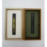 A Japanese Edo period kozuka by Goto Etsujo (1642-1708), founder of the Ribei Goto family line,