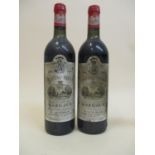 Two bottles of Chateau Siran 1980 Grand Cru Exceptionnel Margaux