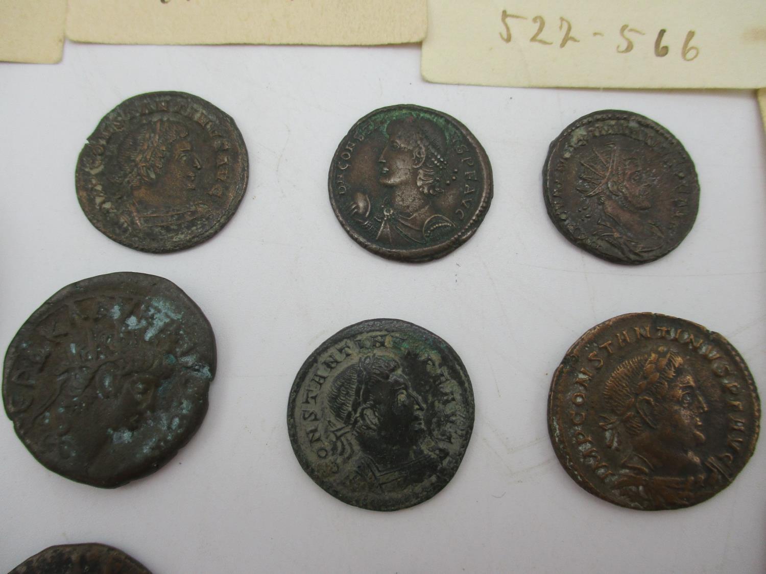 A collection of ancient Roman and Greek coins, of various dates and denominations, to include very - Image 9 of 15