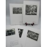 A collection of wood engravings, to include works by Linda Holmes, Jane Lydbury, Roger Gorowich, Fay