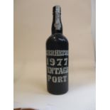 One bottle of Feuerheerd's 1977, vintage port