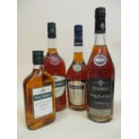 Two bottles of Rynal & Cie Rare Old Fashioned French Brandy, 35cl, 100cl and two bottles of
