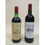One bottle of Chateau Tayac Margaux 1998 and one bottle of Chateau Tour de Tourteau 1983