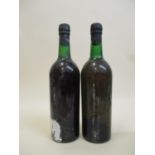 Two bottles of 1963 Feuerheerd vintage Port