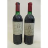 Two bottles of Chateau Latour 1973 Premier grand Cru Classe Pauillac