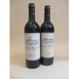 Two bottles of Chateau Lafon-Rocket 1995 Saint-Estephe