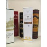 Five bottles of Scotch Whisky to include Macallan Amber, Glenmorangie, Strathisla