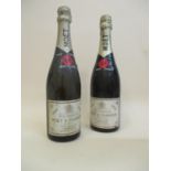 Two bottles of vintage Champagne, Moet & Chandon 1959 and 1962