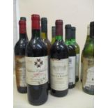 Twelve mixed bottles of wine to include Chateau Chanticlouette Pomerol 1994