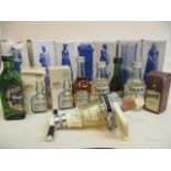 Fifteen miniature bottles of spirit to include Hennessy Cognac, Teachers, Glenfiddich A/F