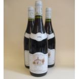 Three bottles of 1996 Domaine de Moirots Givry, 750ml