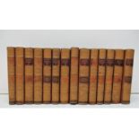 Thomas Roscoe; "Roscoe's Novelist's Library", fourteen volumes, published 1831-1833, full calf and