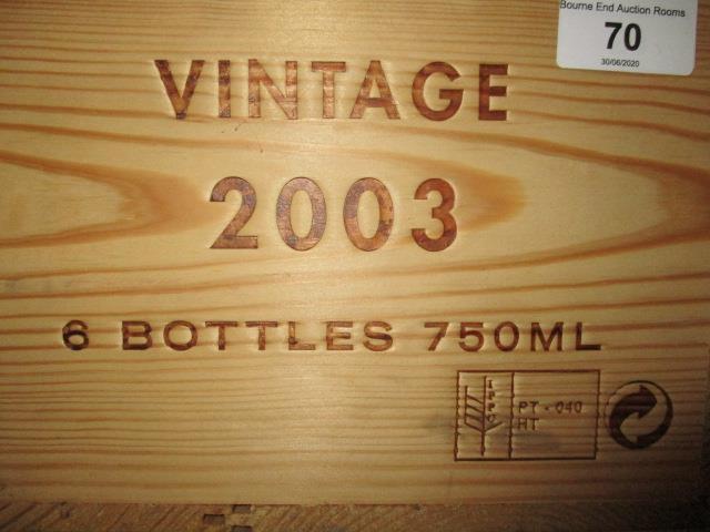 Six cased bottles Niepoort, 2003 vintage, 750ml Location 3,2 - Image 2 of 3