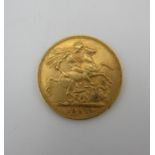 An Edwardian gold full sovereign, 1906