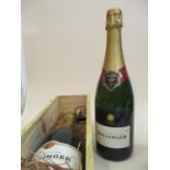 Two bottles of Champagne to include Bollinger and Taittinger