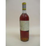 One bottle of Chateau D'Yquem 1965