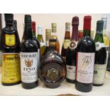 Mixed wine and spirits to include Brandy, Sherry and Liqueur