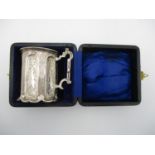 An early Victorian silver christening mug by Edward, John & William Barnard, London 1846, with