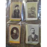 A collection of approximately forty-one carte de visite, late 19th/early 20th century