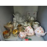 A selection of part tea and coffee sets to include Tuscan floral patterned part tea set and a Thomas