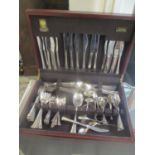 An Arthur Price canteen of stainless steel cutlery