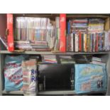 A large selection of DVD's, CD's and PlayStation games