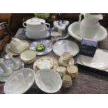 Mixed 20th century ceramics to include an early 20th century part tea service, a Regent serving