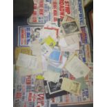 Theatre and film memorabilia including old theatre posters, signed postcard photographs and