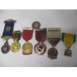 Six Masonic/Buffalo related silver and other regalia Location: CAB
