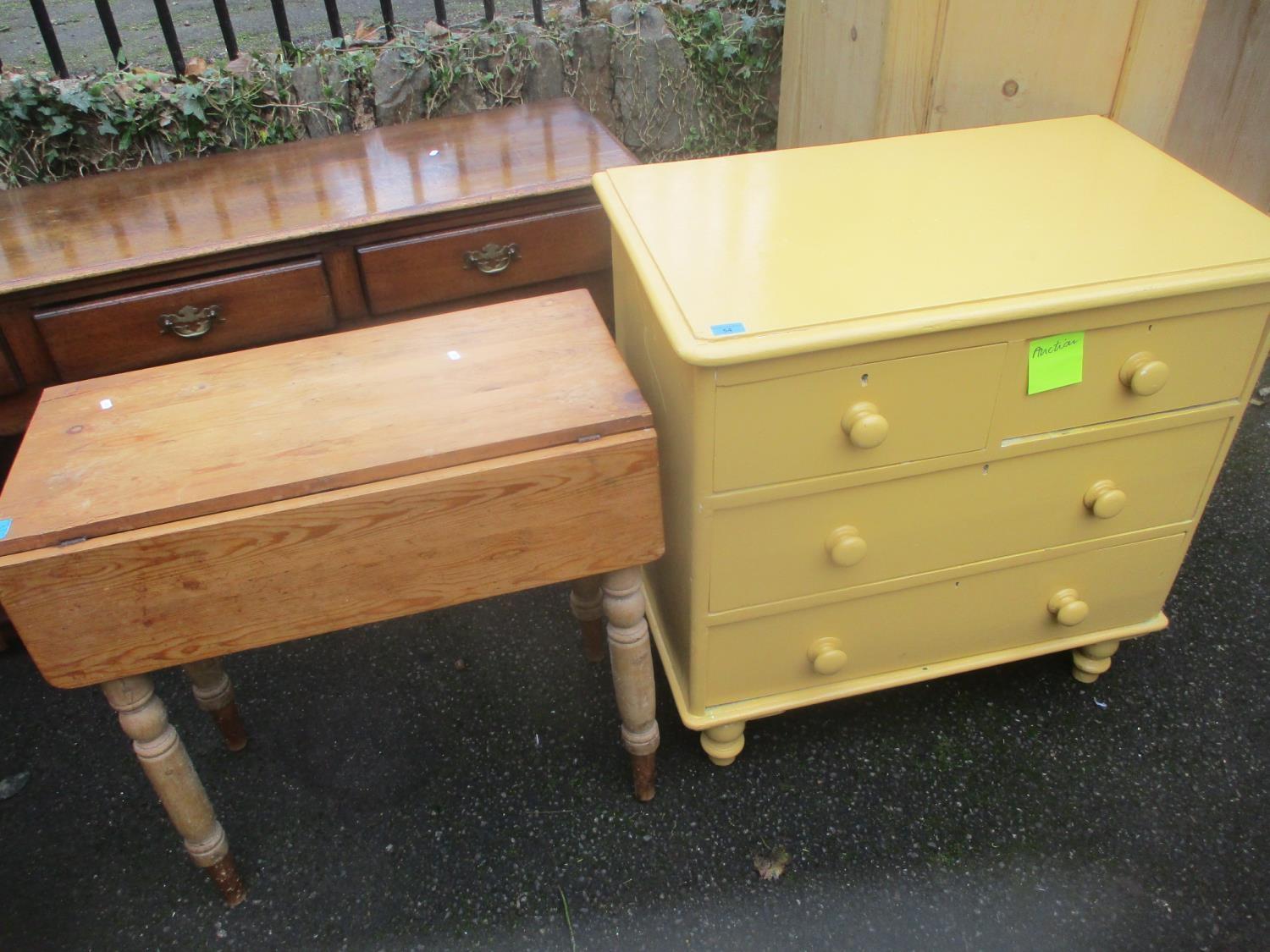 A 1930's oak four tier bookcase 107 h x 142cm w - Image 2 of 2