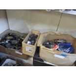 Three small boxes of radio valves