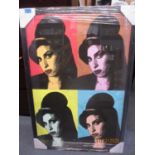 Limited edition Amy Winehouse print, framed and glazed