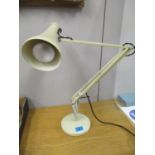 A model 75 Herbert Terry anglepoise lamp circa 1970's, cream painted