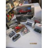 Ten collectors die cast and other vehicles to include a Maisto Jaguar Mark II, two BMW cars and a