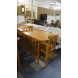A Modern Kitchen Table and Chair Set