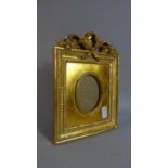 A Reproduction French Style Gilt Photograph Frame with Easel Back, 19.5cm High