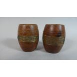 Two Miniature Wooden Barrels Made from the Timbers of HMS Queen Elizabeth, Dardanelles 1915 and