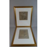 A Pair of Gilt Framed Prints, Study of a Head of a Young Woman and Study for Flaming June After Lord
