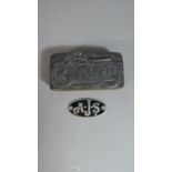 A Metal Printing Block for BSA 175cc Motorcycle, 8.5cm Wide