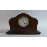 An Edwardian Inlaid Mantle Clock, 29.5cm Wide